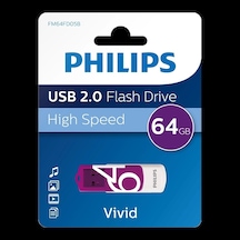 Phılıps 64gb Usb 2.0 25/10mb/s Fm64fd05b/00