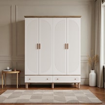 Comiet Sally 4 Kapaklı Çekmeceli Mdf Gardırop Aytaşı