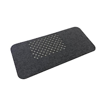 Keçe Masa Üstü Mouse Pad Ve Bilgisayar Düzenleyici 70x32 Cm Antibakteriyel Mat, Doğal Keçe Mat, Masa Koruyucu Altlık, Ofis Ve Ev İçin Minimalist Tasarım Koyu Gri Beyaz - Çok Renkli