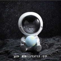 Opulentliving Galaksi Astronot Işık Dekorasyonu - Ev Ve Ofis Masası İçin Aydınlatma Beyaz Beyaz