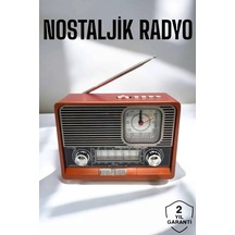 Nostaljik Görünümlü Usb Girişli Bağlantılı Radyo