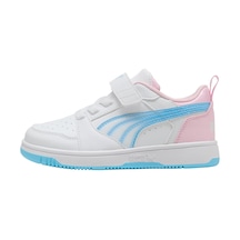405058-01 Puma Rebound V6 Lojelly Heaven Ac Ps Çocuk Spor Ayakkabı Beyaz 405058-01 Beyaz Pembe Mavi