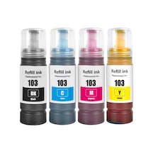 Epson Muadil Ecotank L3211,l3250,l3251 103 4 Renk Muadil Muadil Mürekkep Seti Çok Renkli