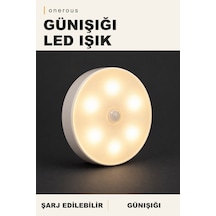 Onerous Günışığı Led Işık, Şarj Edilebilir Sarı