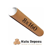 8x160 Cm Kapaklı Silindir Postüp Rulo Gönderi Kutusu 5 Adet