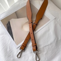 Fochsia 1 Adet Kadınlar İçin Minimalist Klasik Yapay Deri Ayarlanabilir Çanta Kayışı Brown Gümüş Toka