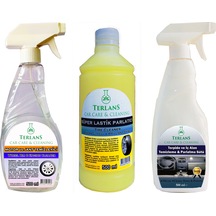 Terlans Lastik Parlatıcı Motor Jant Tem Torpido Parlatıcı 3X500