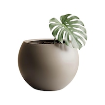Modern Küre Saksı Orta Boy Dekoratif Salon Ve Bahçe Saksısı 20 Cm İçliksiz Diğer
