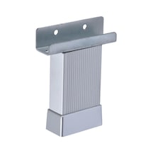 Alüminyum U Ayak Masa Koltuk Dolap Ayağı, 1 Cm Yükseklik Ayarlı, Gri Renk 5 Cm 6395751