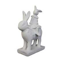 Polyester Tavşan Üzerinde Tavşan 28x20cm HYK798