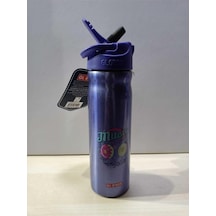 Tr Mor Desenli Çelik Matara, 500 Ml Çok Renkli
