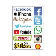 A4 Sticker 057 Tek Paket Çoklu Sticker Çok Renkli