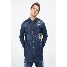 Yeni Dsquared2 Erkek Gömlek (469492833) Mavi