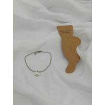 Glamglamour Kuş Sallantılı Gümüş Renk Zincir Kadın Halhal Gümüş