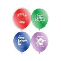 Doğum Günü İyiki Doğdun Balon 12inc 100 Parça Bx40 2 Yaş Mavi