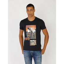 Roberto Cavalli Erkek Tshirt /M.Rob.0421.14024 Lacivert