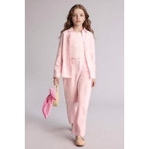 Defacto %100 Keten Wıde Leg Geniş Paça Pembe Pantolon Kız Çocuk G8373a826smpn440 Pembe-pn440