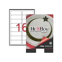 Herboy Hb-1016 99,1mmx34mm Beyaz Lazer Etiket 10