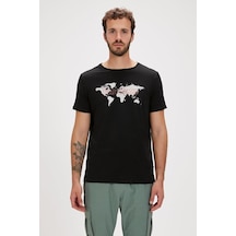 Bad Bear Globe T-shırt Nıght Erkek Tişört Siyah S-xxl 001