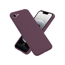 Apple iPhone Uyumlu 16e Kılıf First Silikon - Mürdüm Bz8683140844004