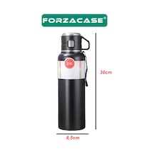 Forzacase Paslanmaz Çelik 1 Litre 10 Saat Sıcak Soğuk Tutan Bardaklı Çay Kahve Su Termosu - FC938