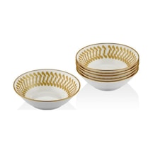 Setabianca Bone Chına Kase 6 Lı Set Helezon Altın