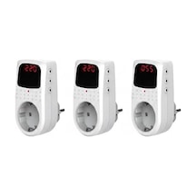 Akım Korumalı Regülatör Priz - 4000w Yüksek Güç, Düşük Voltaj Koruması 150v-210v , Yıldırım Ve Çocuk Emniyetli Voltaj Sabitleyici Koruyucu Priz 1