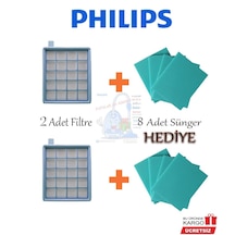 Philips Uyumlu Fc 9531/09 Power Pro Active Hepa Filtre + 8 Sünger