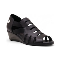 Mammamia D25ys-2740 Deri Comfort Kadın Sandalet Siyah