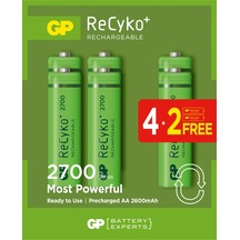 GP 2600 mah Ni-mh AA (4+2) Şarj Edilebilir Kalem Pİl