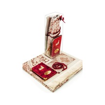 10 Adet Özel Set - Kadife Kaplı Yasin Kitabı - Cep Boy N11.4726