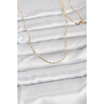 Clariss Cm 14k Gold Renk Parçalı Topçuk Model 60 Cm Kadın Kolye Çok renkli