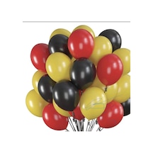 Kırmızı Sarı Siyah Balon 30 Adet Kırmızı Sarı Siyah Kırmızı Sarı Siyah