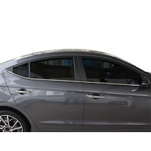 Kolaylispider Hyundai Elantra 6 Cam Çıtası 4  Prç Krom 2016 Ve Sonrası