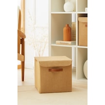 Ocean Home Textile Jüt Kapaklı Kutu 30 x 30 x 30 cm