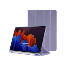 Samsung Galaxy Tab A9 Kılıf Origami Pencil Lila Galaxy Tab A9 İle Uyumlu Kılıf - Lila