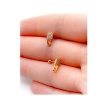 Tragus Piercing Çelik Paslanmaz Kilit Anahtar Detaylı Gold - 647572716 Gold