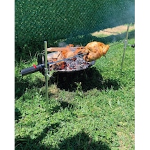 Nurgaz Campout Tavuk Çevirme Aparatı Çok Renkli