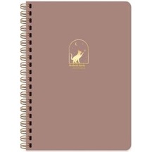 Keskin Color 17x24 Spiralli Akademik Ajanda Mocha 600101-99 Çok Renkli