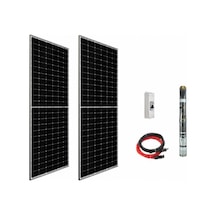 48 V Volt 0.8 HP 0.6 kW 600 W Watt Dc Kademeli Dalgıç Solar Pompa 910 Watt Güneş Paneli Solar Sulama Paket Sistem