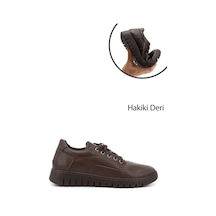 Gönderi(R) Gönderi R Kahverengi Bağcıklı Hakiki Deri Comfort Ayakkabı Kahverengi