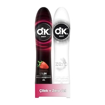 Okey Çilek Kayganlaştırıcı Jel 100 ML + Okey Zero Kayganlaştırıcı Jel 100 ML