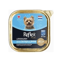 Reflex Plus Jöle İçinde Et Parçacıklı Ringa ve Karidesli Küçük Irk Köpek Maması 85 G