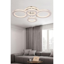Eray Aydınlatma 2023-4 Krom Dimmer Kumandalı Led Avize Krom