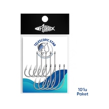 Olta İğnesi - Telescopic Star - Krom - No: 4/0 10'lu Paket
