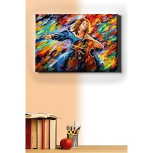 Webstyle Sayılarla Boyama Seti Kasnaklı Kemancı Kız Ve Renkler 40 X 50 Cm