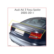 Audi A6 3 Parça Spoiler 2005-2011 Arası Modellere Uyumludur