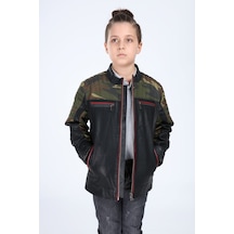 Erkek Çocuk Hakiki Deri Mont (545473859) Siyah