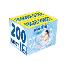 Molfix Bebek Bezi 4 Numara Maxi Ekonomik Ultra 200 Adet