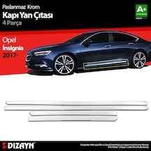 S-dizayn Opel İnsignia Krom Kapı Yan Çıtası 4 Prç 2017-2022